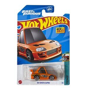 Hot Wheels 1994 Toyota Supra Tooned Fast & Furious JDM Orange Car